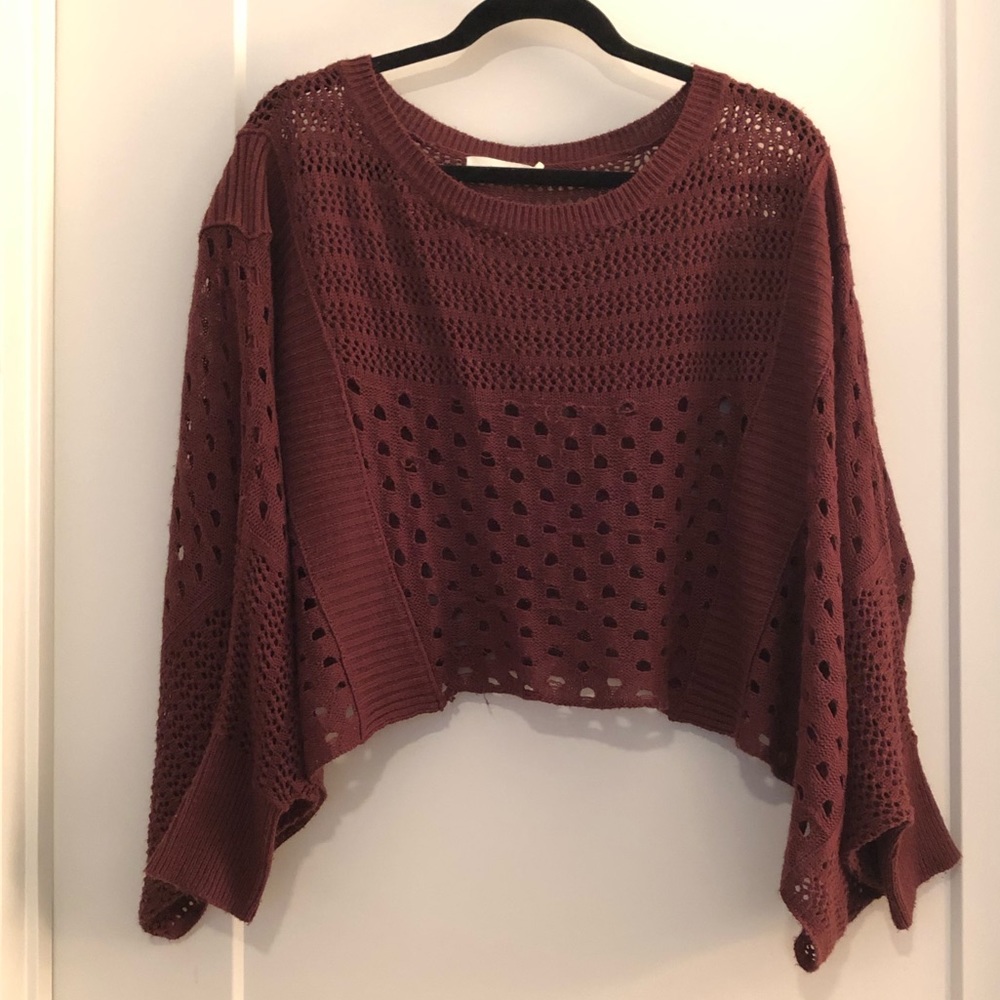 Maroon layering sweater
